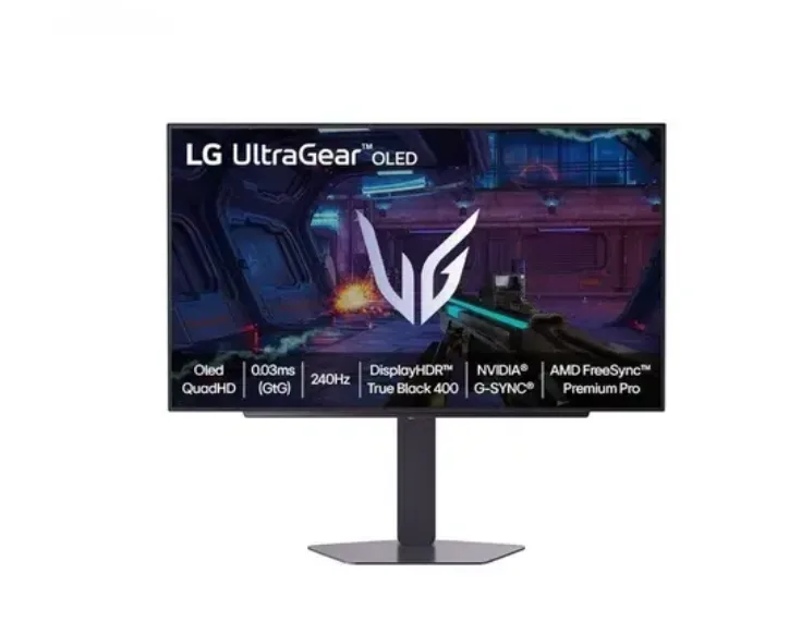 Monitor LG OLED UltraGear 27", 240Hz, QHD 2K, 0.03ms (GtG), HDR True Black 400
