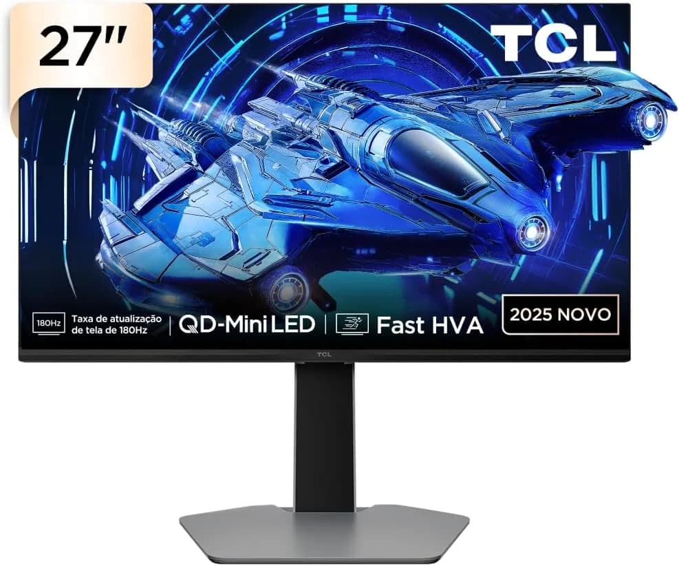 Monitor Gamer TCL 27 Polegadas QLED Mini LED QHD G64 180Hz
