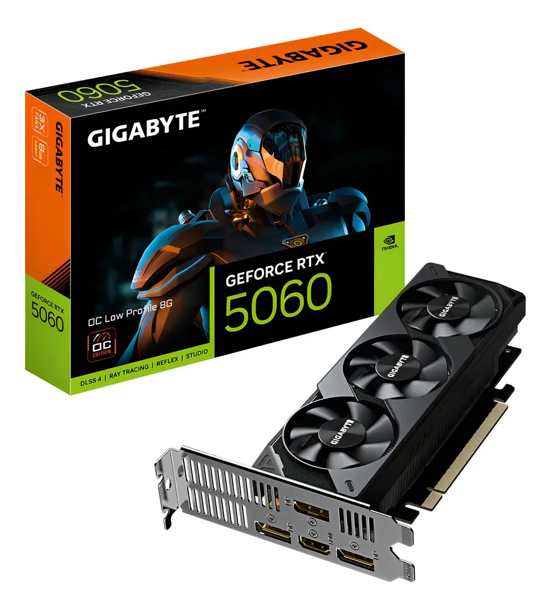 Placa de Vídeo Gigabyte NVIDIA Geforce RTX 5060 8G Oc Low Profile