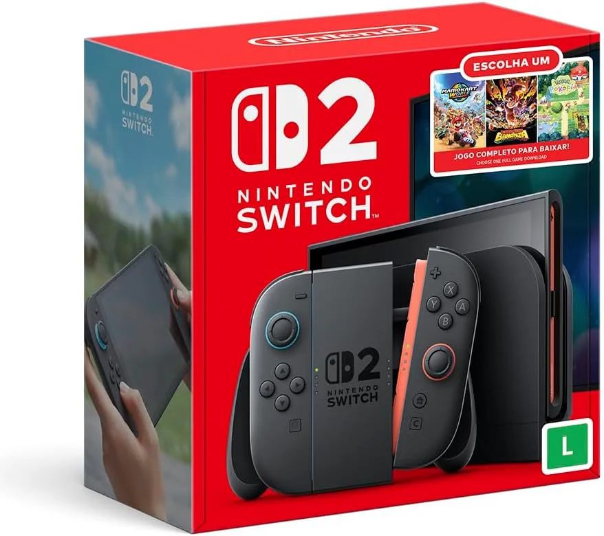 Console Nintendo Switch 2 Bundle Escolha Seu Jogo