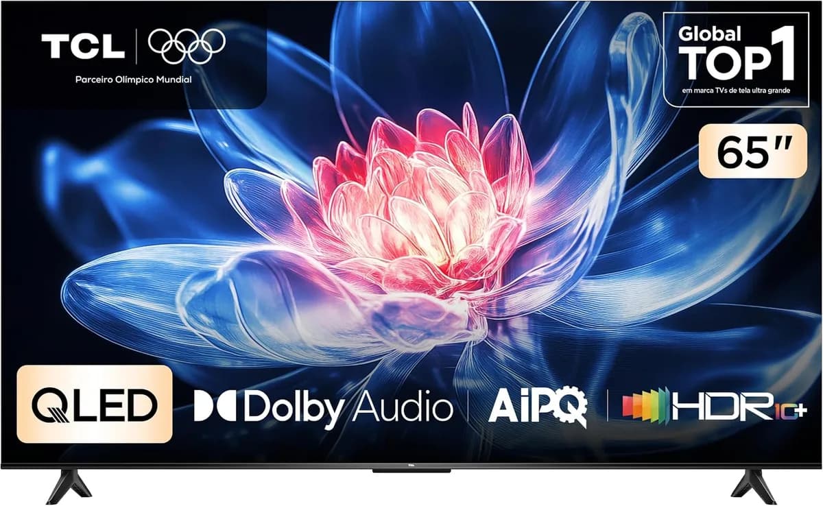 Smart TV TCL 65 Polegadas QLED 4K T65T6C