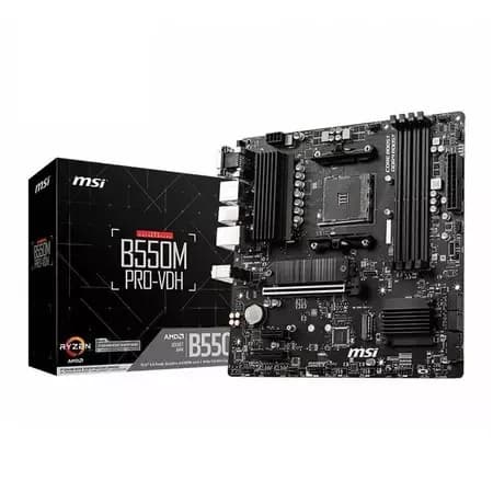 Placa Mae MSI B550M PRO-VDH, DDR4, Socket AM4, M-ATX, Chipset AMD B550, B550M-PRO-VDH