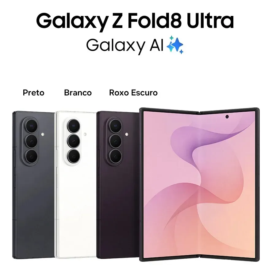 PRÉ-VENDA! Smartphone Samsung Galaxy Z Fold8 Ultra