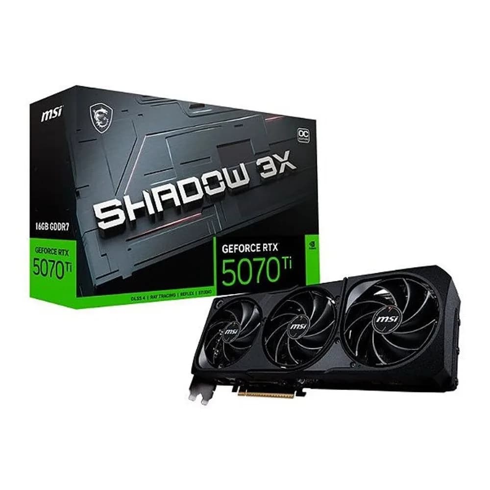 Placa de Vídeo MSI RTX 5070 TI 16G VENTUS 3X OC 912-V531-097