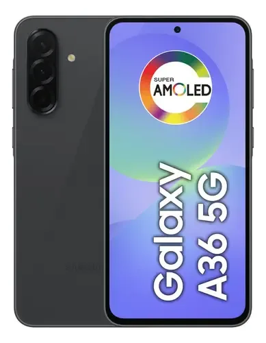 Smartphone Samsung Galaxy A36 5G 128Gb 6Gb RAMCâmera Tripla Traseira de até 50Mp Selfie 12Mp Tela 6.7" Preto
