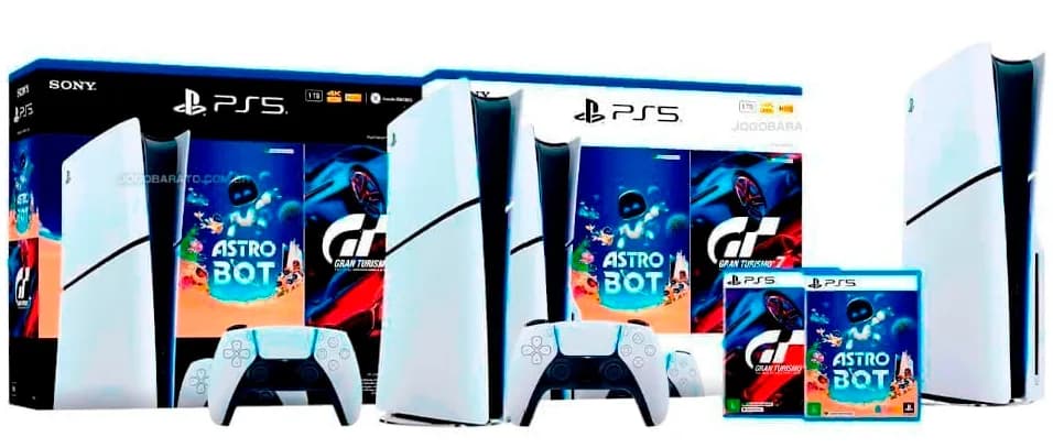 Bundle Console PlayStation 5 Slim + 2 Jogos