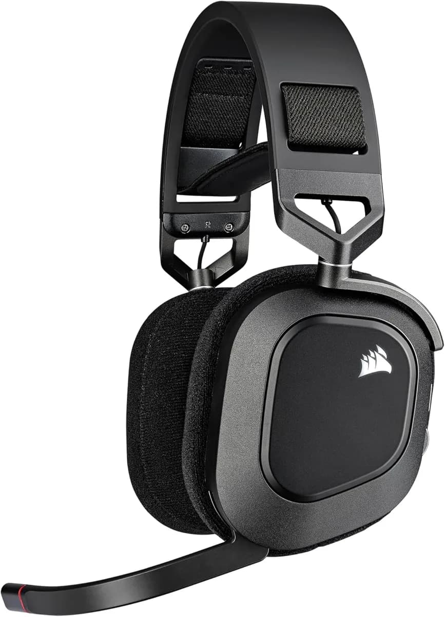 Headset Gamer Corsair HS80 RGB WIRELESS, Drivers 50mm, Preto