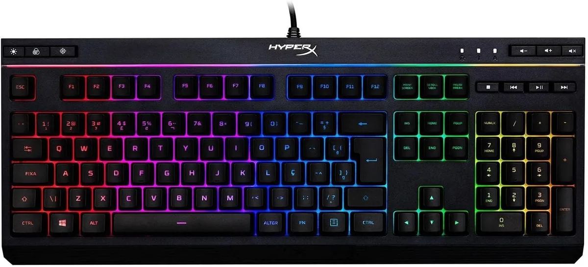 Teclado Gamer HyperX Alloy Core RGB ABNT2 - Preto